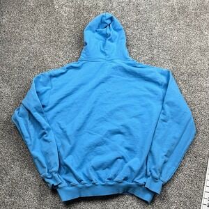 MrBeast Hoodie‎ Men S Light Blue Fleece Pullover Casual Streetwear